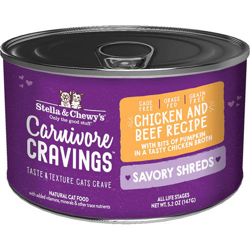 Stella & Chewy's Cat Carnivore Cravings Shred Chicken & Beef 5.2oz - 24 pack - Image 2