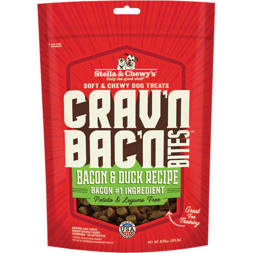 Stella & Chewy's Dog Crav'n Bacon Bites Duck 8.25oz - Image 2