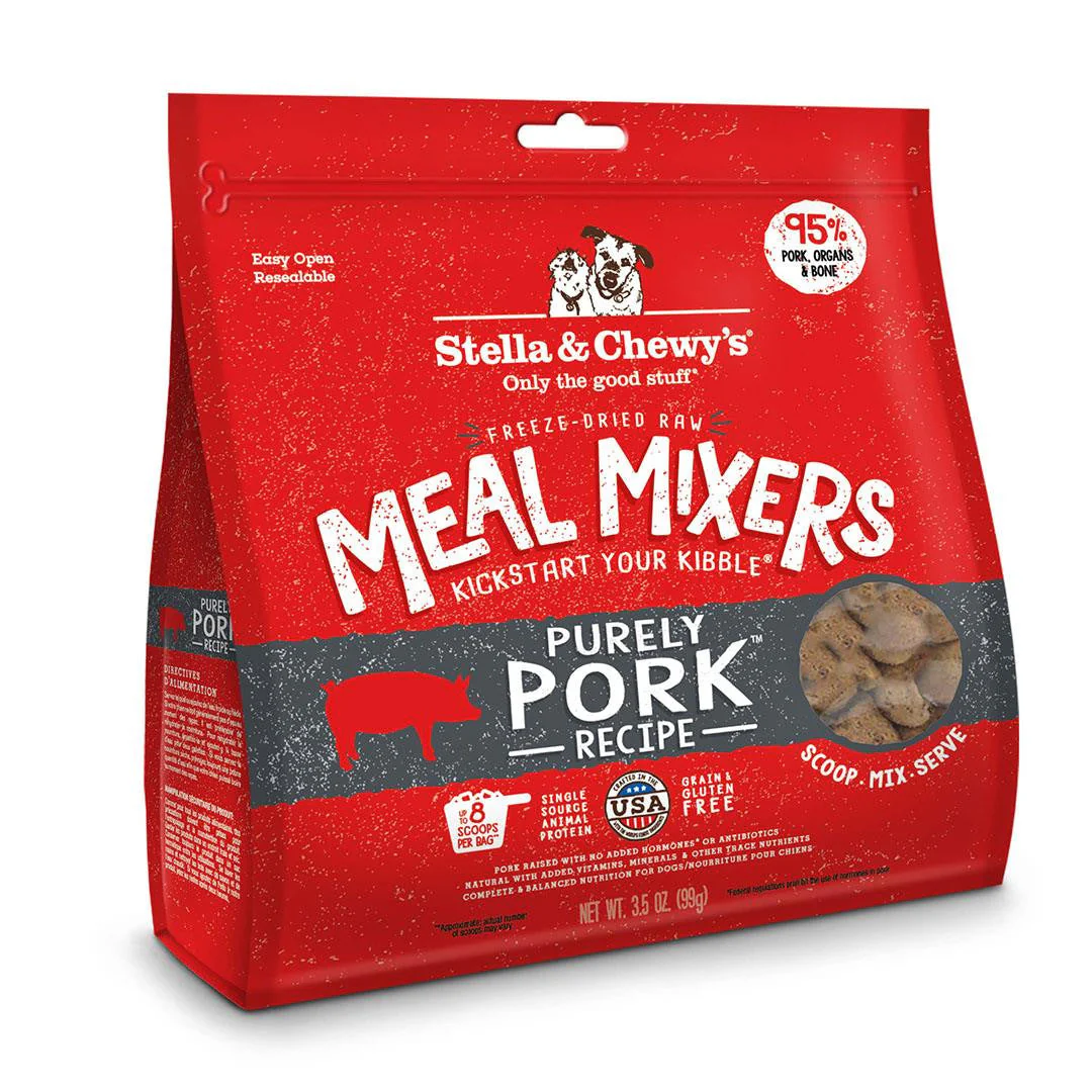 Stella & Chewy's Purely Pork - Freeze Dried Meal Mixer 18oz {L+1x} 860341