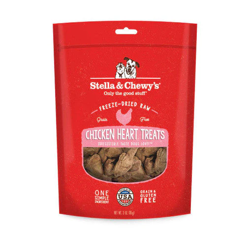 Stella & Chewy's Single Ingredients Treats- Freeze Dried Chicken Hearts 3 oz {L+1x} 860343 - Image 2