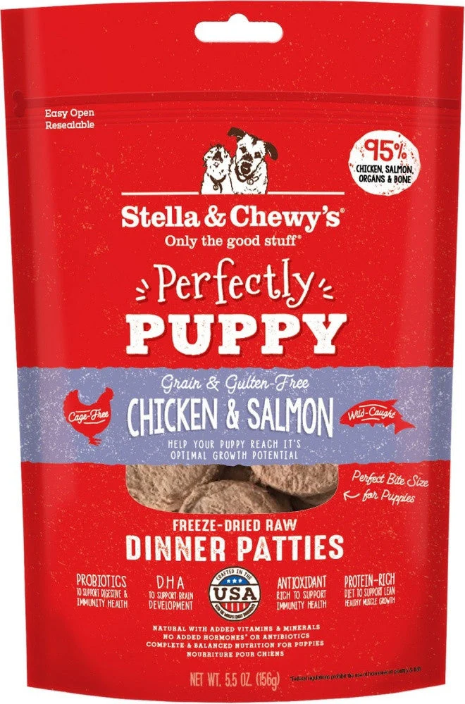 Stella & Chewy's Perfectly Puppy Freeze-Dried Chicken and Salmon 5.5 oz. {L+1x} 860284