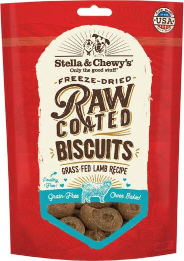 Stella & Chewy's Raw Coated Biscuits Grass-Fed Lamb Recipe 9 oz {L+1x} 860258 - Image 2