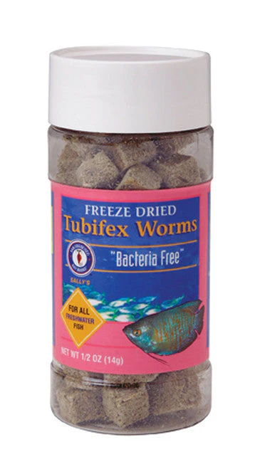 San Francisco Bacteria Free Tubifex Worms Freeze Dried Fish Food 14 g 0.5 oz - Image 2