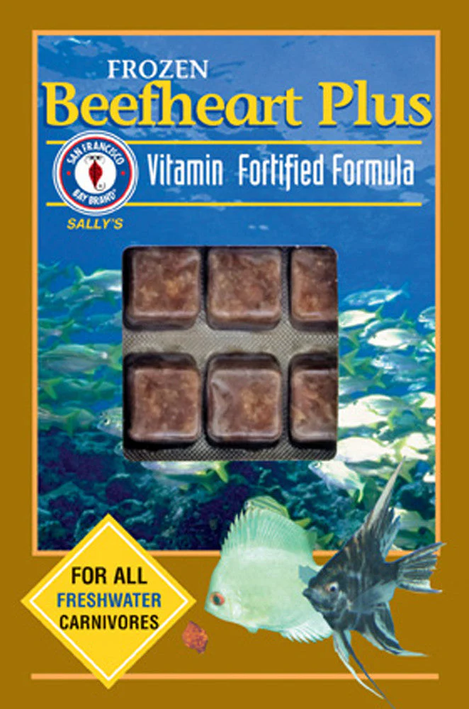 San Francisco Beefheart Plus Frozen Fish Food 3.5 oz SD-5