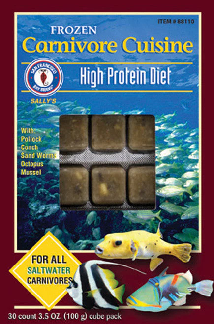 San Francisco Carnivore Cuisine Frozen Fish Food 3.5 oz SD-5 - Image 2
