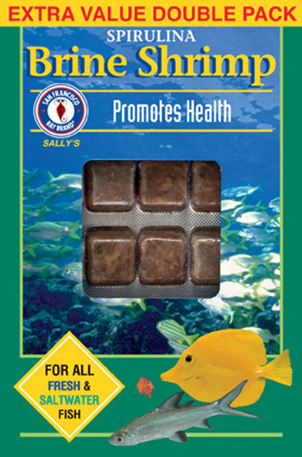 San Francisco Spirulina Brine Shrimp Frozen Fish Food 7 oz SD-5 - Image 2