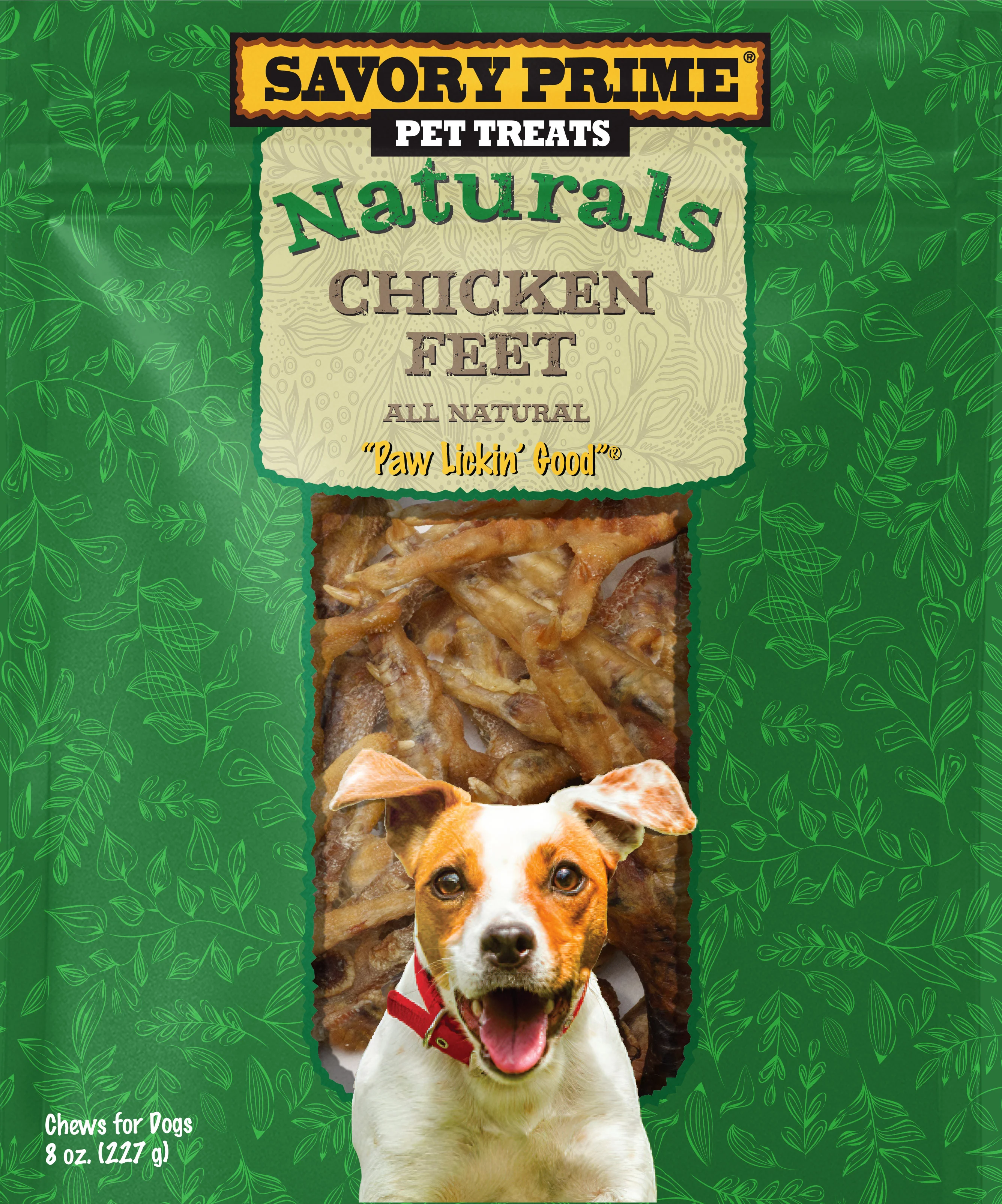 Savory Prime Naturals Chicken Feet Dog Chews 8 oz