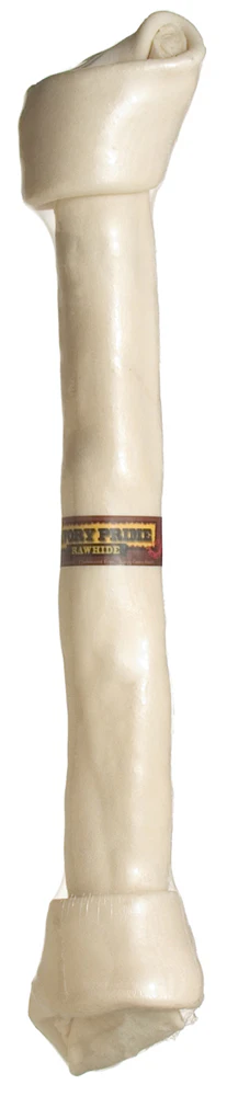 Savory Prime Supreme Knotted Rawhide Bones Bulk Natural 19-21 in