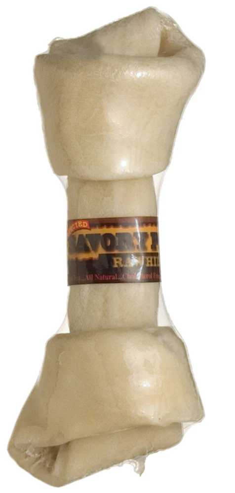 Savory Prime Supreme Knotted Rawhide Bones Bulk Natural 6-7 in
