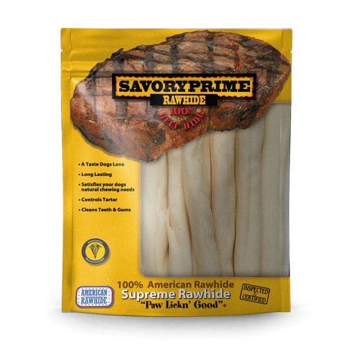 Savory Prime Supreme Rawhide Retriever Roll Natural 4.8 oz 7 pk - Image 2