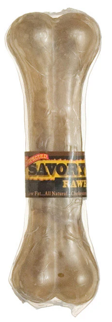 Savory Prime Pressed Rawhide Bones Bulk Natural 6.5 in - Image 2