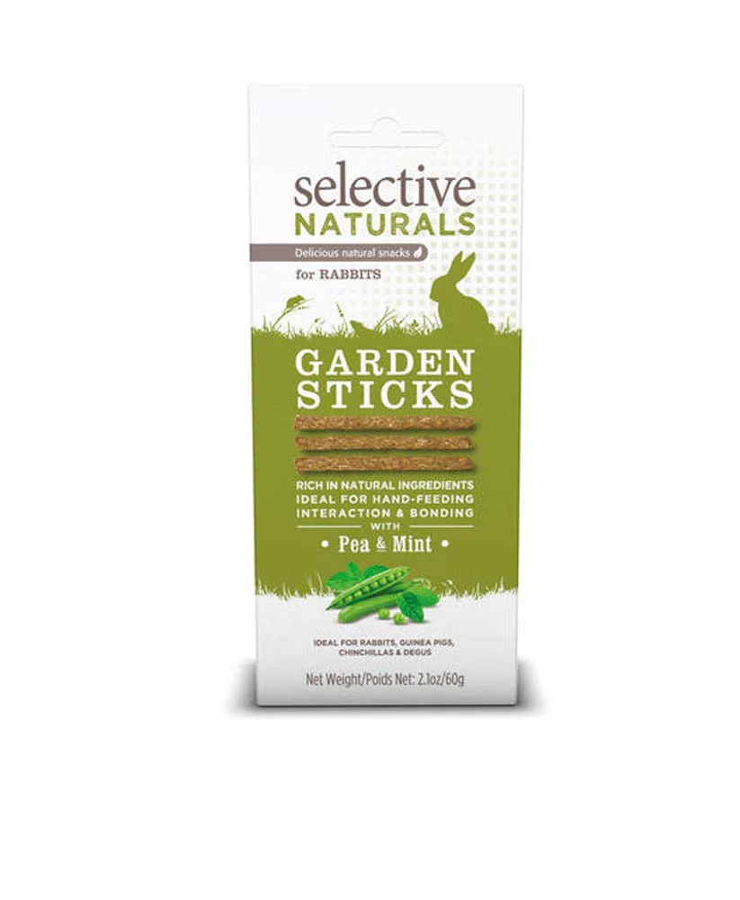 Science Selective Garden Sticks w/Pea & Mint for Rabbits 4ea/2.1 oz