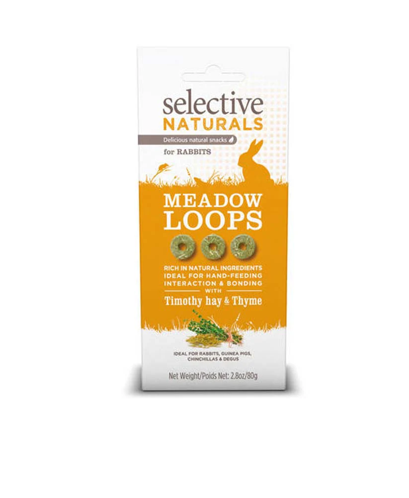 Science Selective Meadow Loops w/Timothy Hay & Thyme Rabbit Treats 4ea/2.8 oz