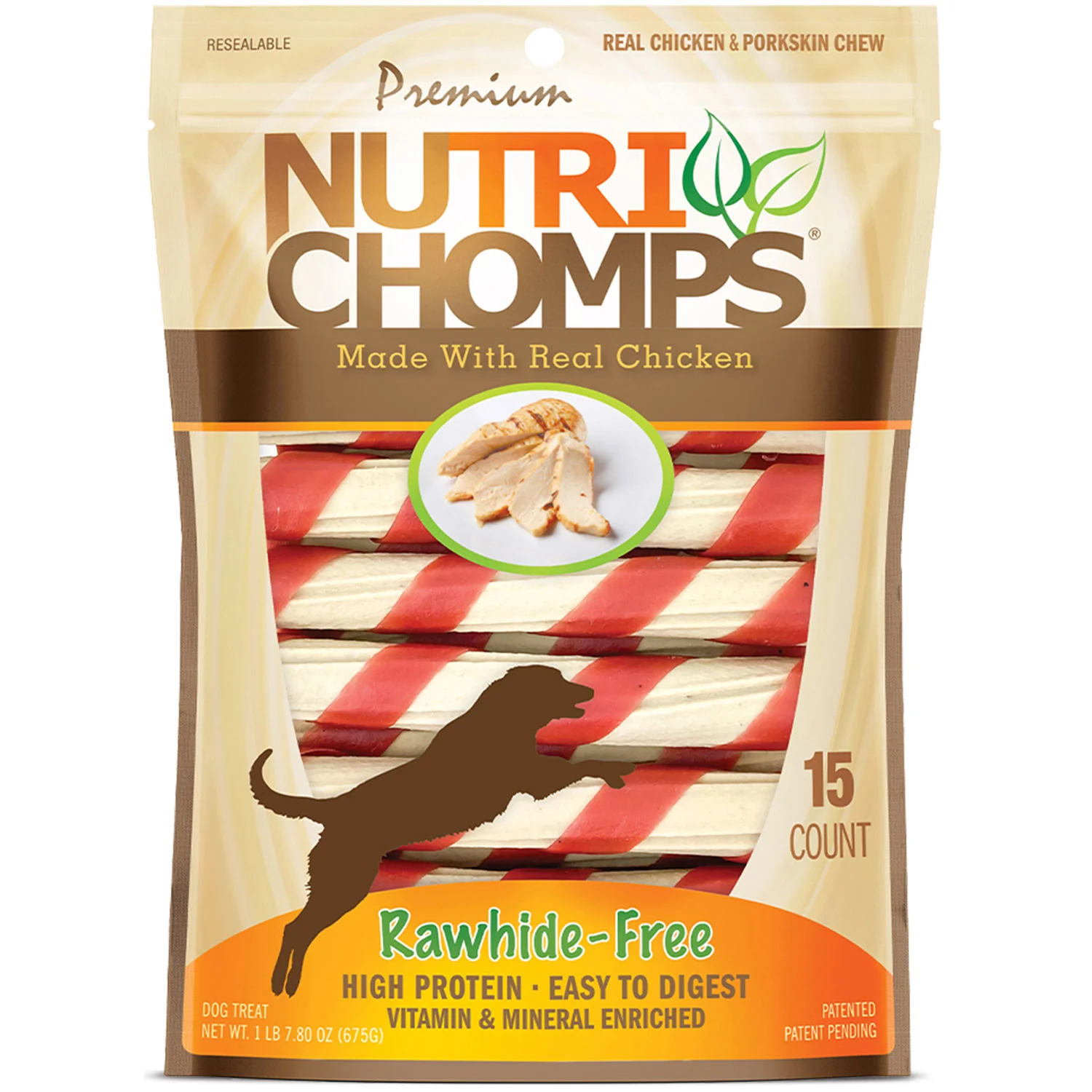 Scott Pet Scott Pet Nutri Chomps Dog Chew Chicken 15 ct