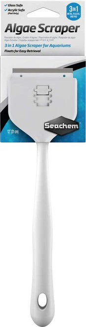 Seachem 3-in-1 Algae Scraper for Glass and Acrylic Aquariums 12 in - Image 2