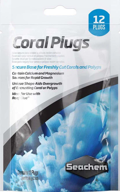 Seachem Coral Plugs Secure Base White 12 Pack - Image 2