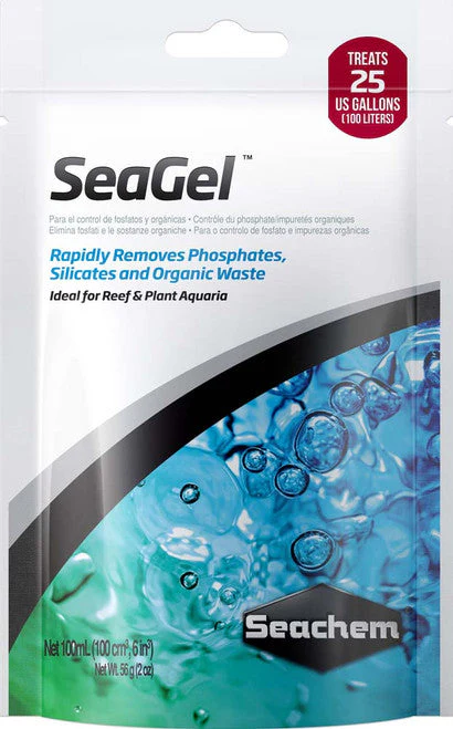 Seachem SeaGel Phosphate, Silicate, and Organic Waster Remover 100 ml - Image 2