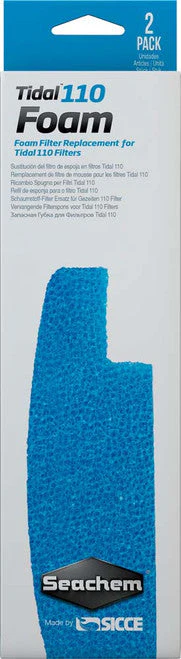Seachem Tidal Foam Sponge For Tidal 110 Filters Blue 2 Pack - Image 2