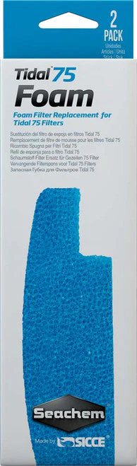Seachem Tidal Foam Sponge For Tidal 75 Filters Blue 2 Pack - Image 2