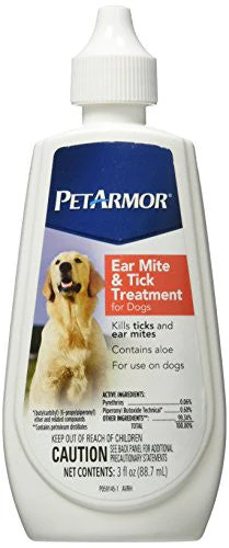 Sergeants Pet Armor Ear Mite and Tick Treatment For Dogs 3z {L-b}