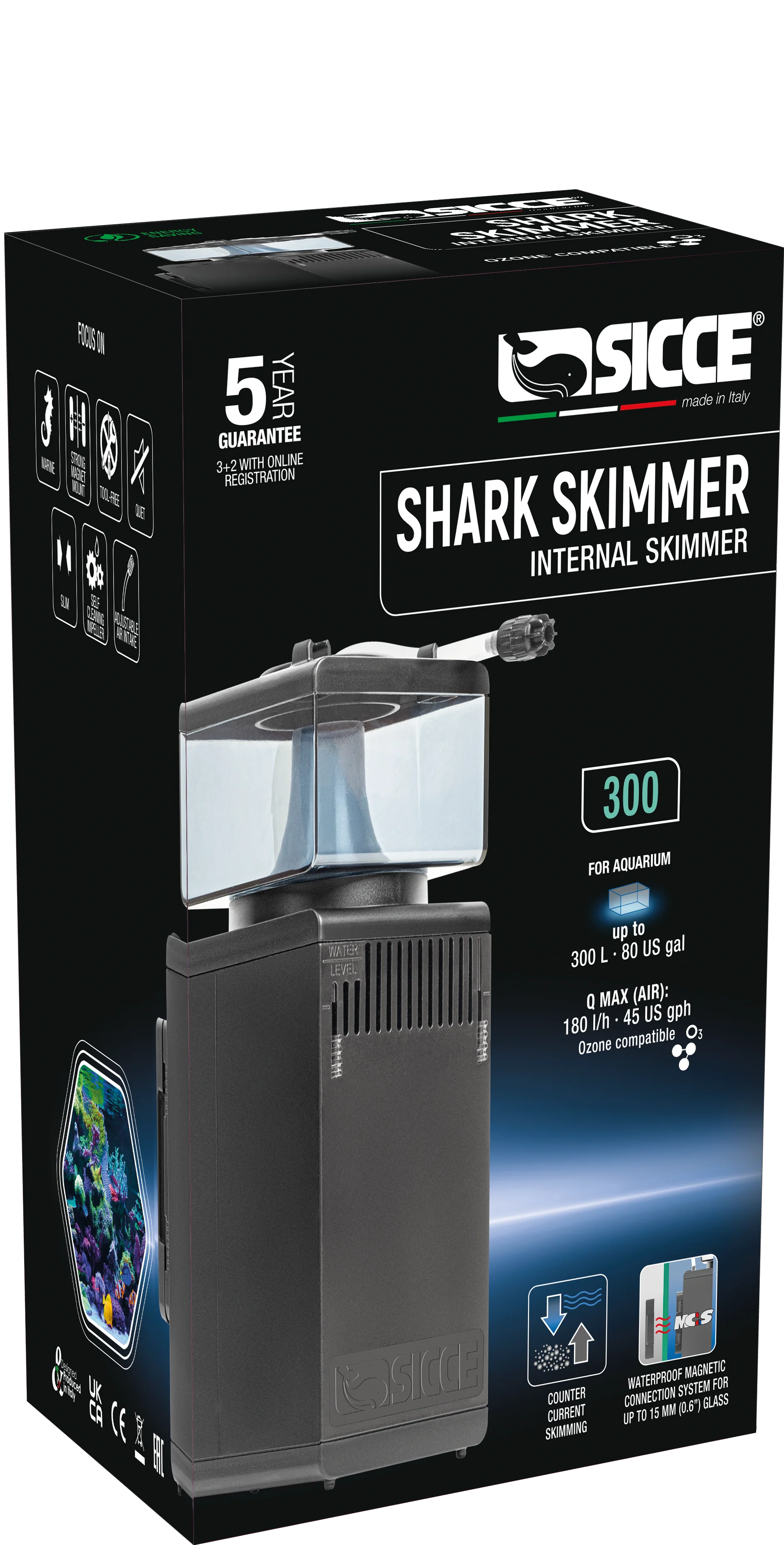 Sicce Shark Skimmer Internal Skimmer 300