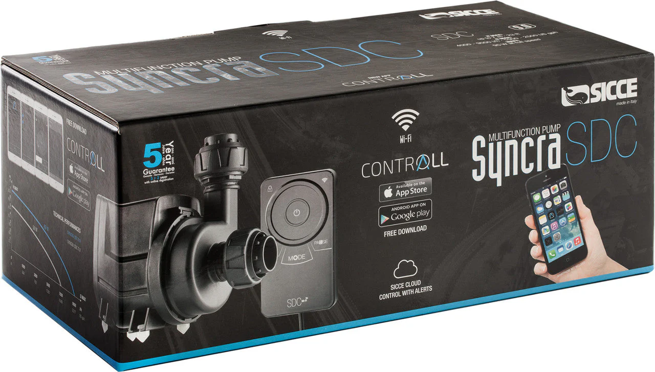 Sicce SYNCRA SDC 7.0 Controllable Return Pump - 800 GPH-1900 GPH