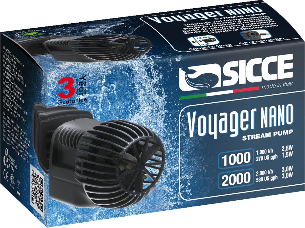 Sicce VOYAGER NANO Stream Pump - 530 GPH