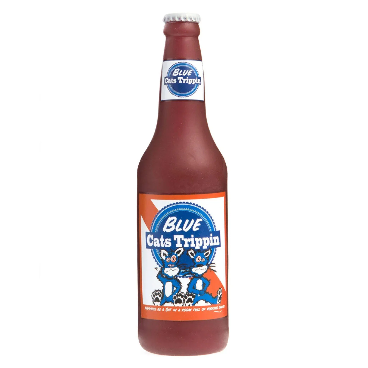 Silly Sqk Beer Bttl Blu Cat