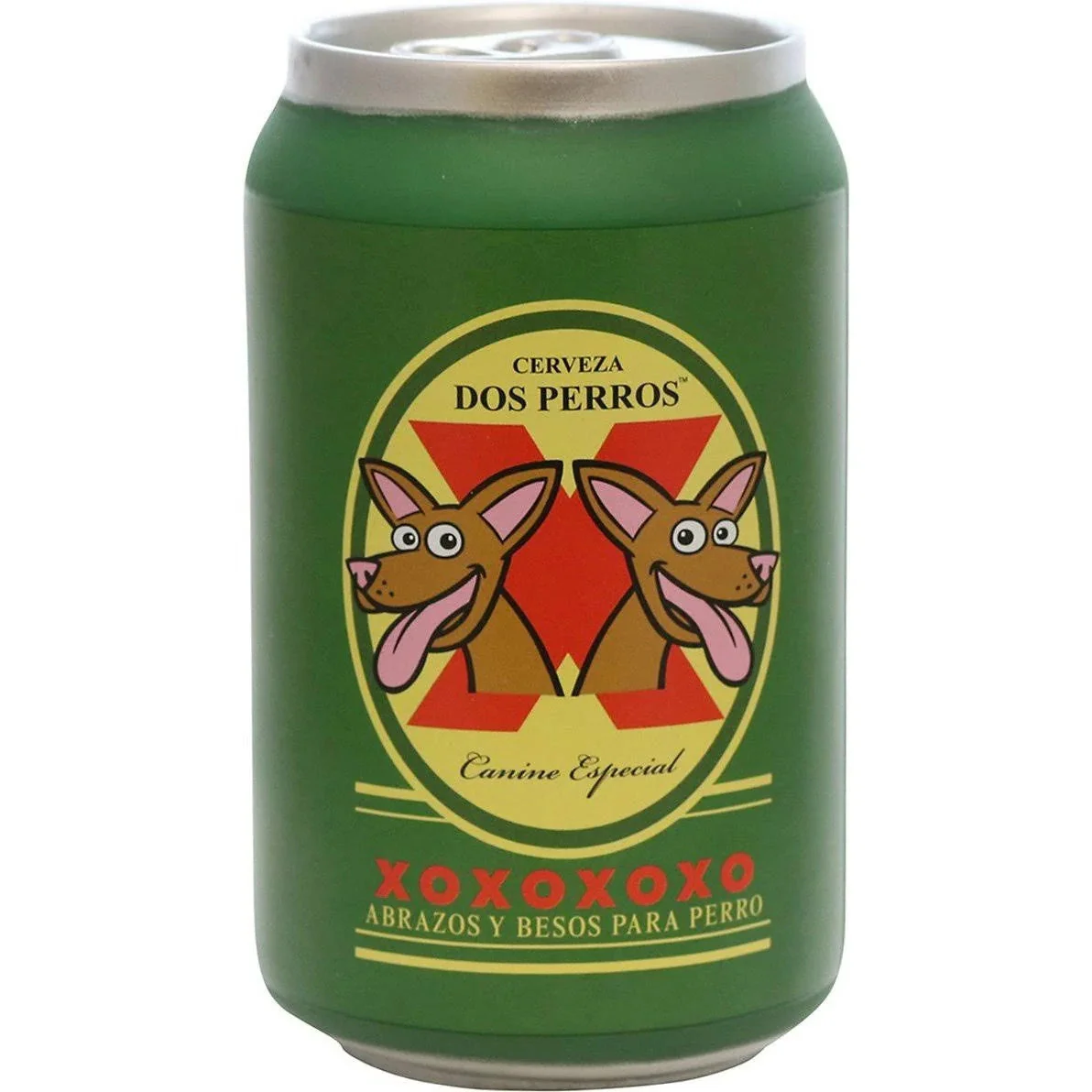Silly Sqk Beer Can Dos Perros