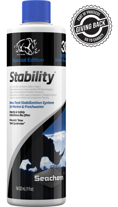 Seachem Stability Biological Water Conditioner 325ml/11oz BONUS SIZE - Image 2