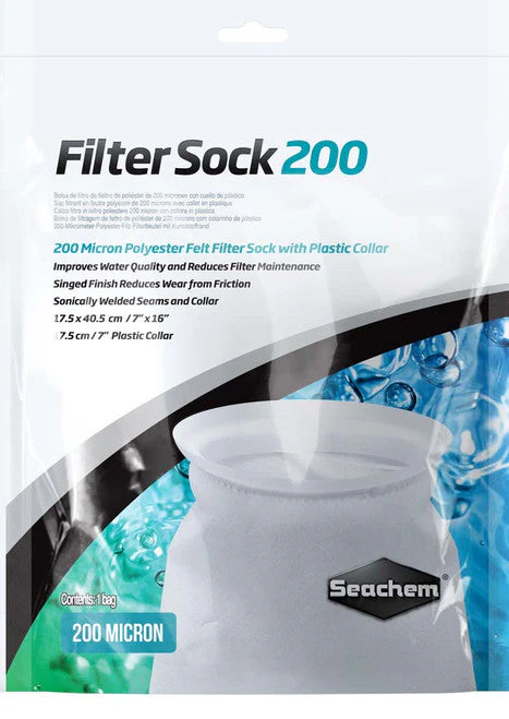 Seachem Welded Filter Sock with Plastic Collar White 7in X 16in LG - Image 2