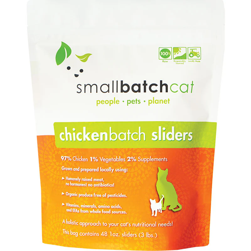 Small Batch Cat Frozen Chicken Sliders 3lb SD-5
