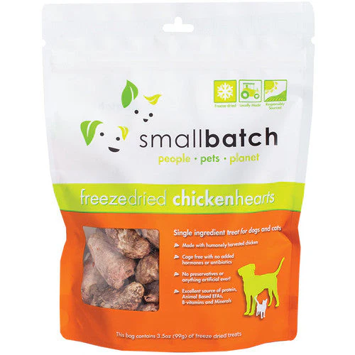 Small Batch Dog Cat Freeze Dried Chicken Hearts 3.5oz {L+x }(D) - Image 2
