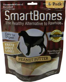 SmartBones Peanut Butter Medium 4 Pk. {L+1} 923036 - Image 2