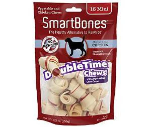 SmartBones DoubleTime Bones Chicken Mini 16 Pk {L+1} 923048