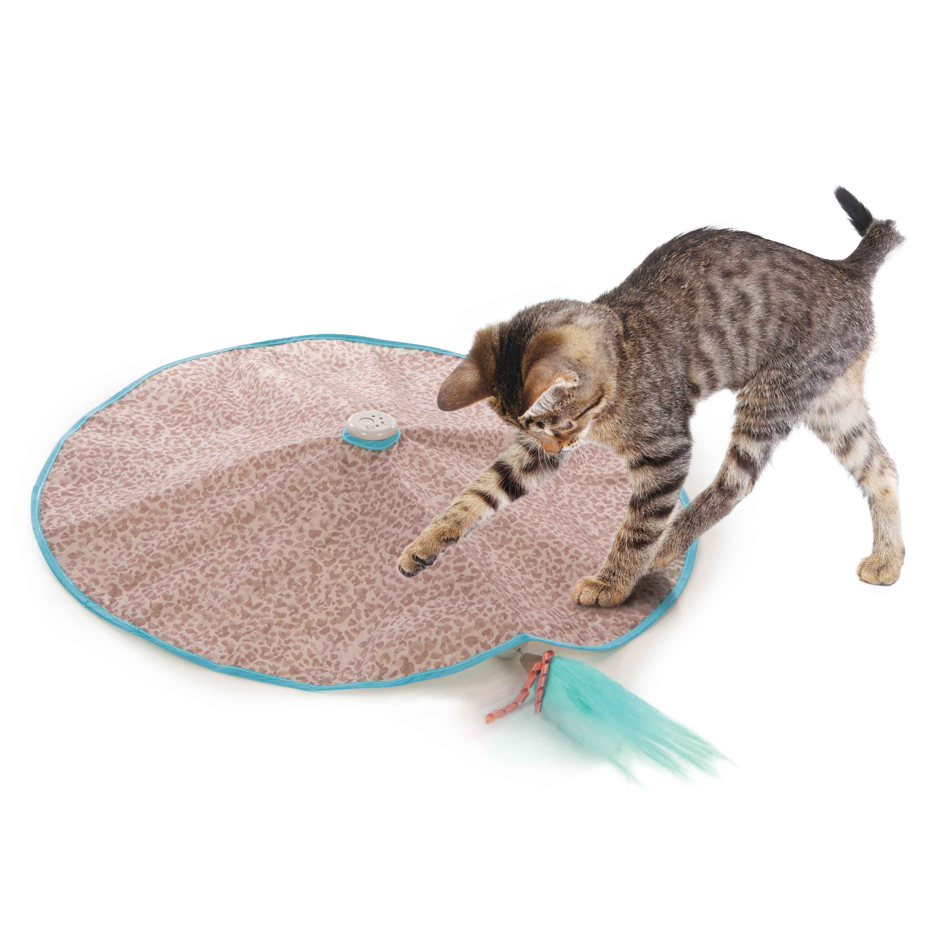 SmartyKat Hidden Hijinks Electronic Motion Concealed Teaser Wand Cat Toy Electronic