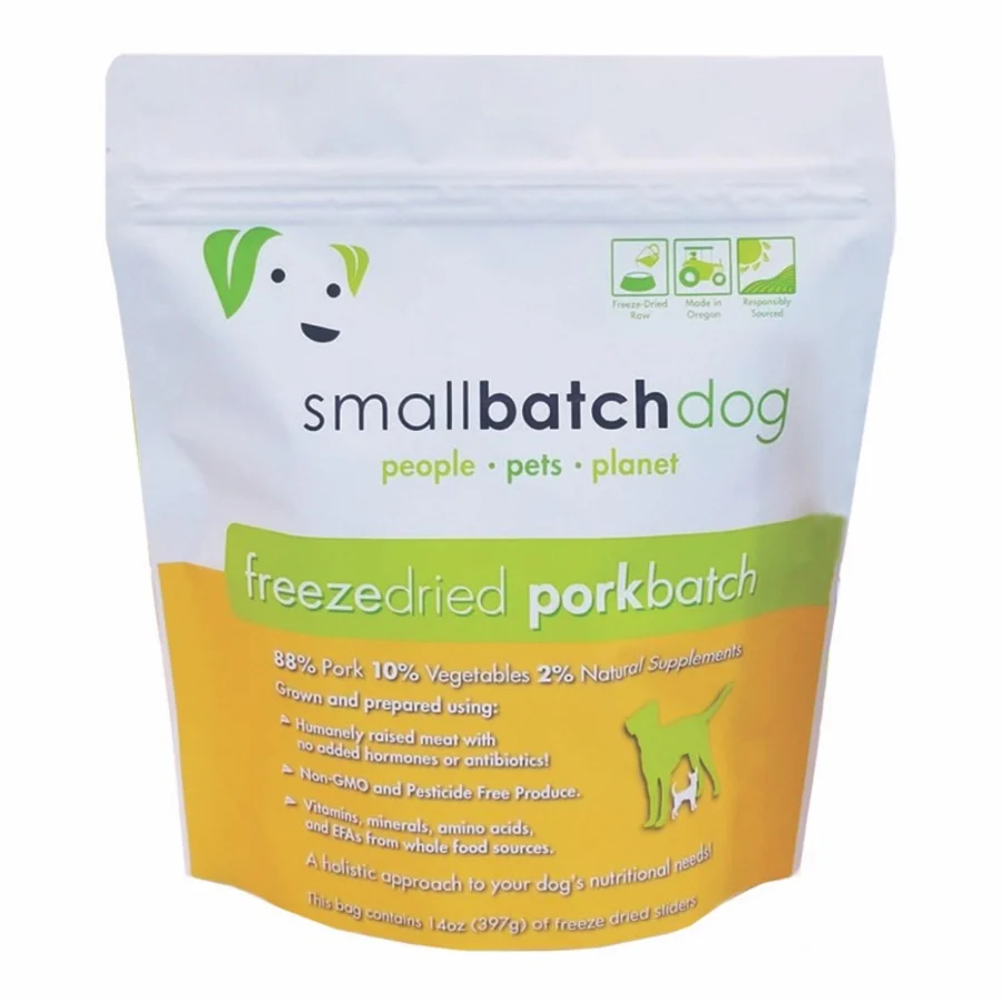 SMALLBATCH DOG FREEZE-DRIED PORK SLIDER 14OZ