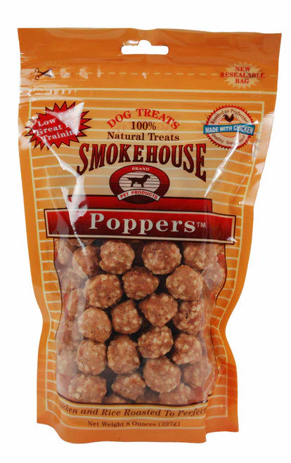 Smokehouse Chicken Poppers Dog Treat 8 oz - Image 2