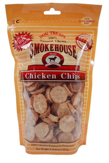 Smokehouse Chicken Chips Dog Treat SM 8oz - Image 2