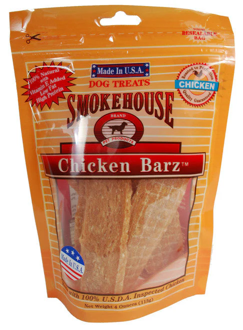 Smokehouse USA Made Chicken Barz Dog Treat 4 oz - Image 2