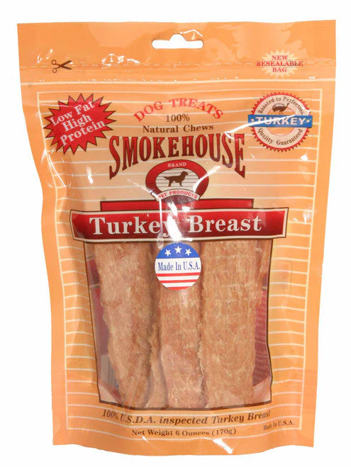 Smokehouse USA Made Turkey Breast Dog Treat 6 oz - Image 2