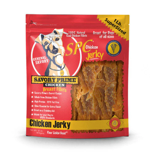 Savory Prime SPC Jerky Treats Chicken 16 oz - Image 2