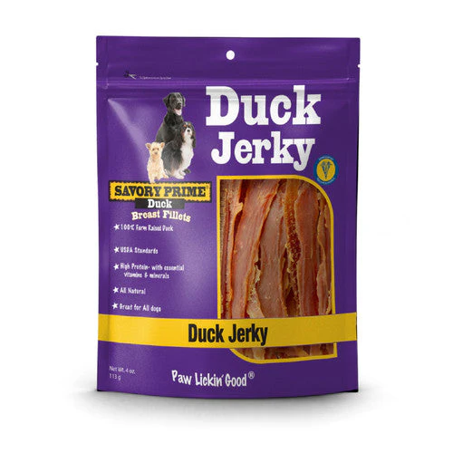 Savory Prime Natural Jerky Treats Duck 4 oz - Image 2
