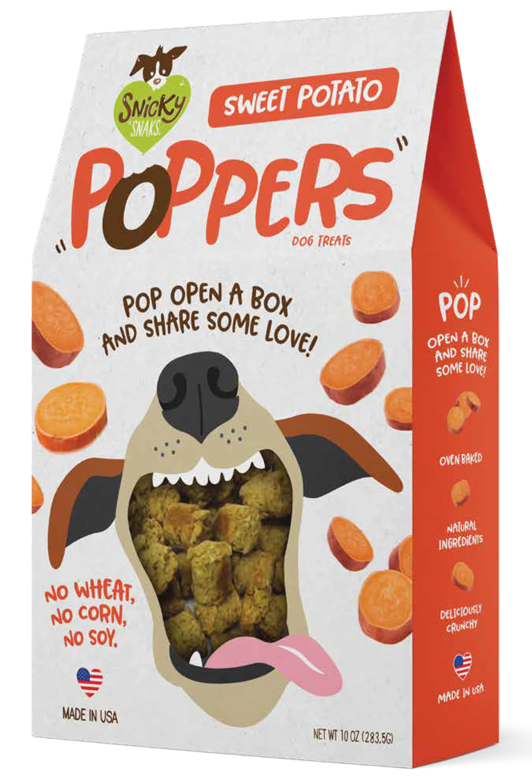 Snicky Snak Poppers Dog Treat Sweet Potato 10 oz