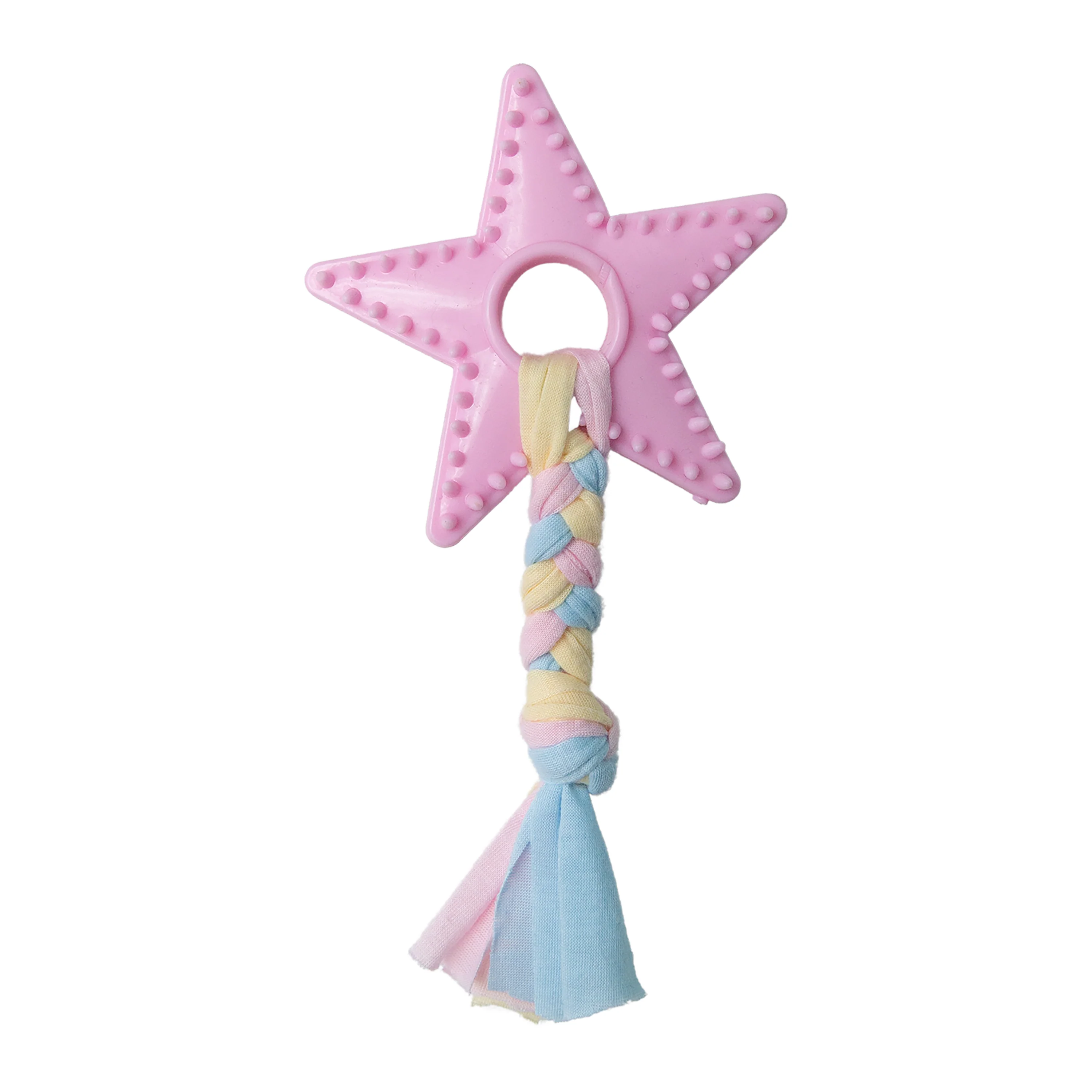 Snugarooz Lil Star Chew TPR Dog Toy Pink 3.5 in