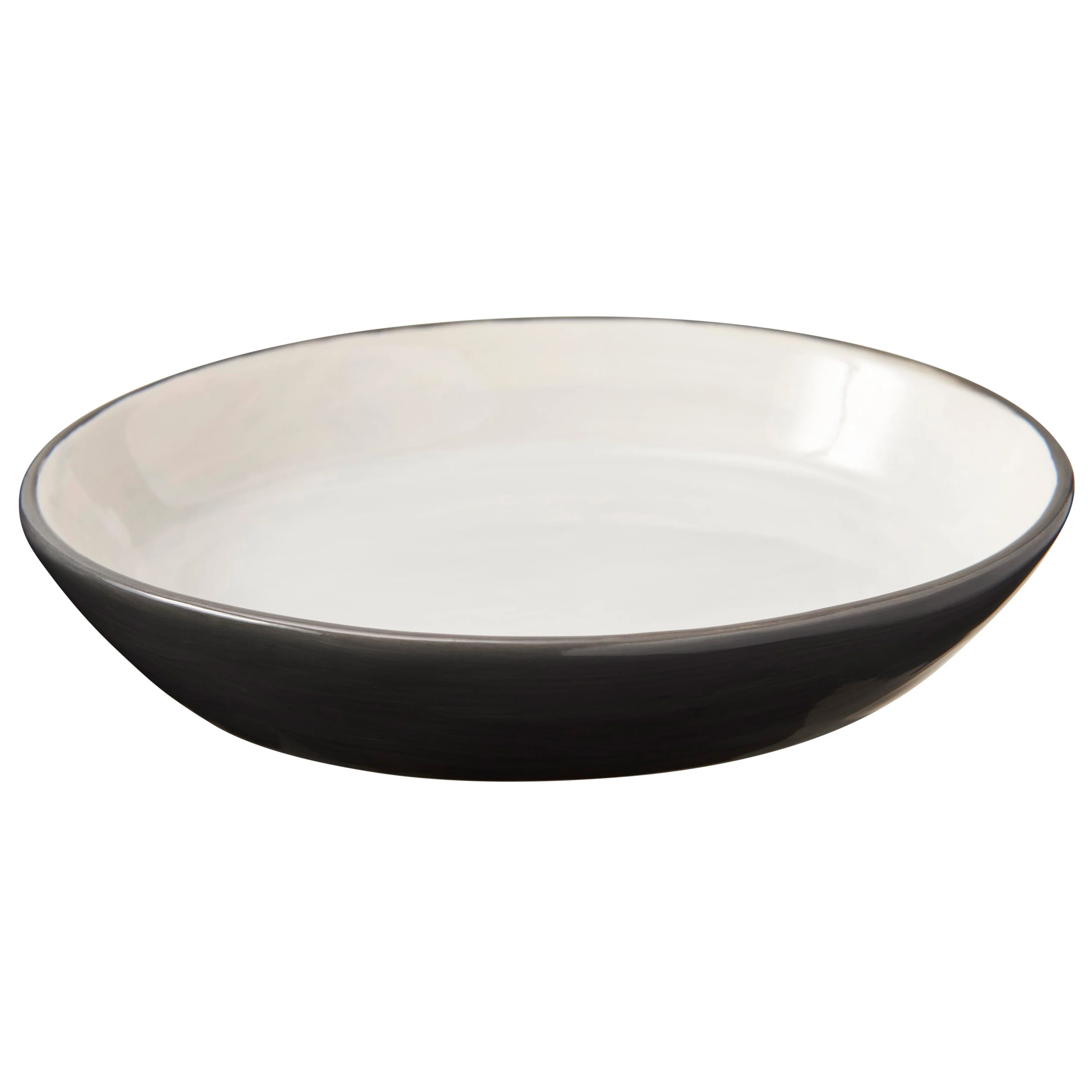 Spot 2-Tone Oval Cat Dish Grey 6 in