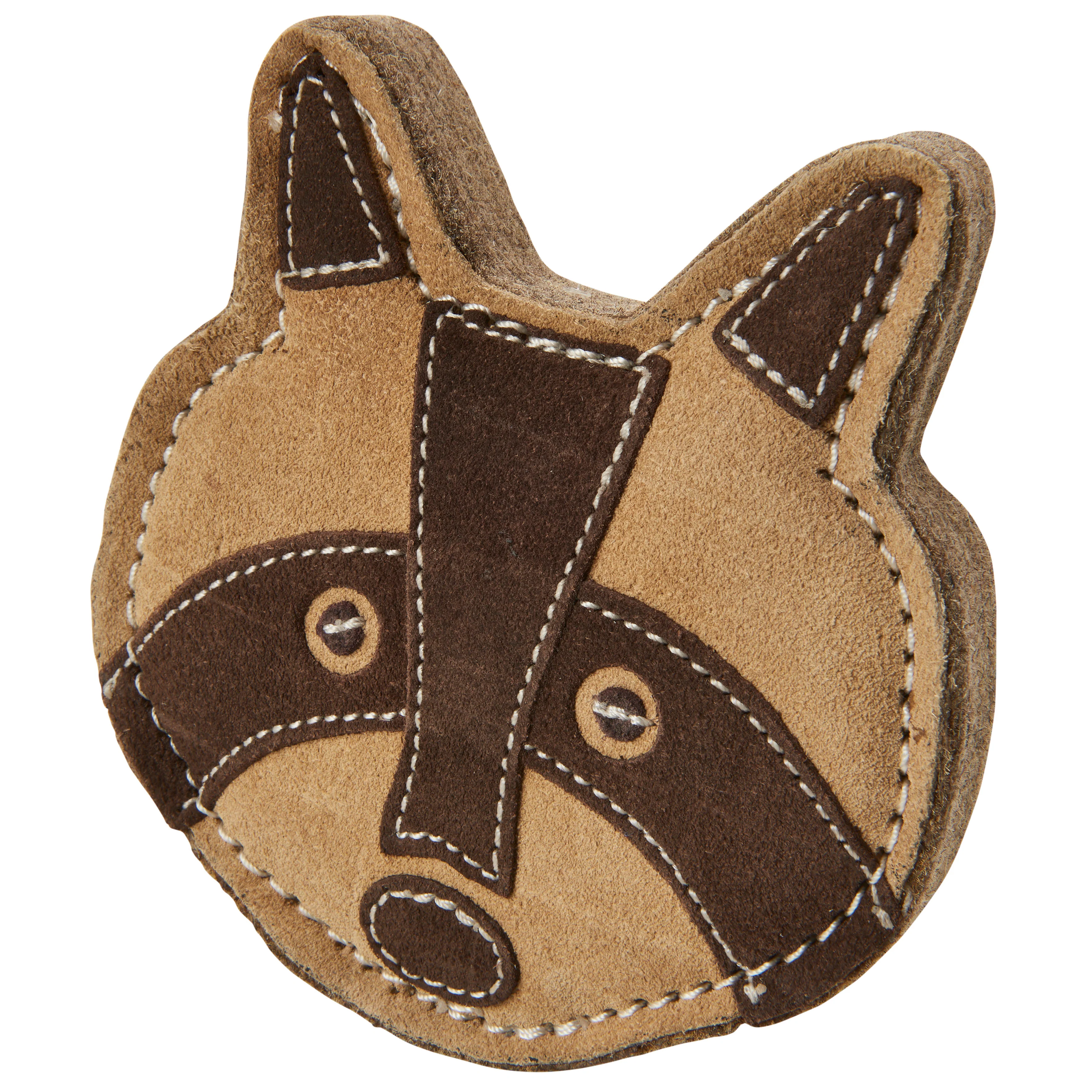 Spot Dura-fuse Leather Chunky Dog Toy Racoon 5 in