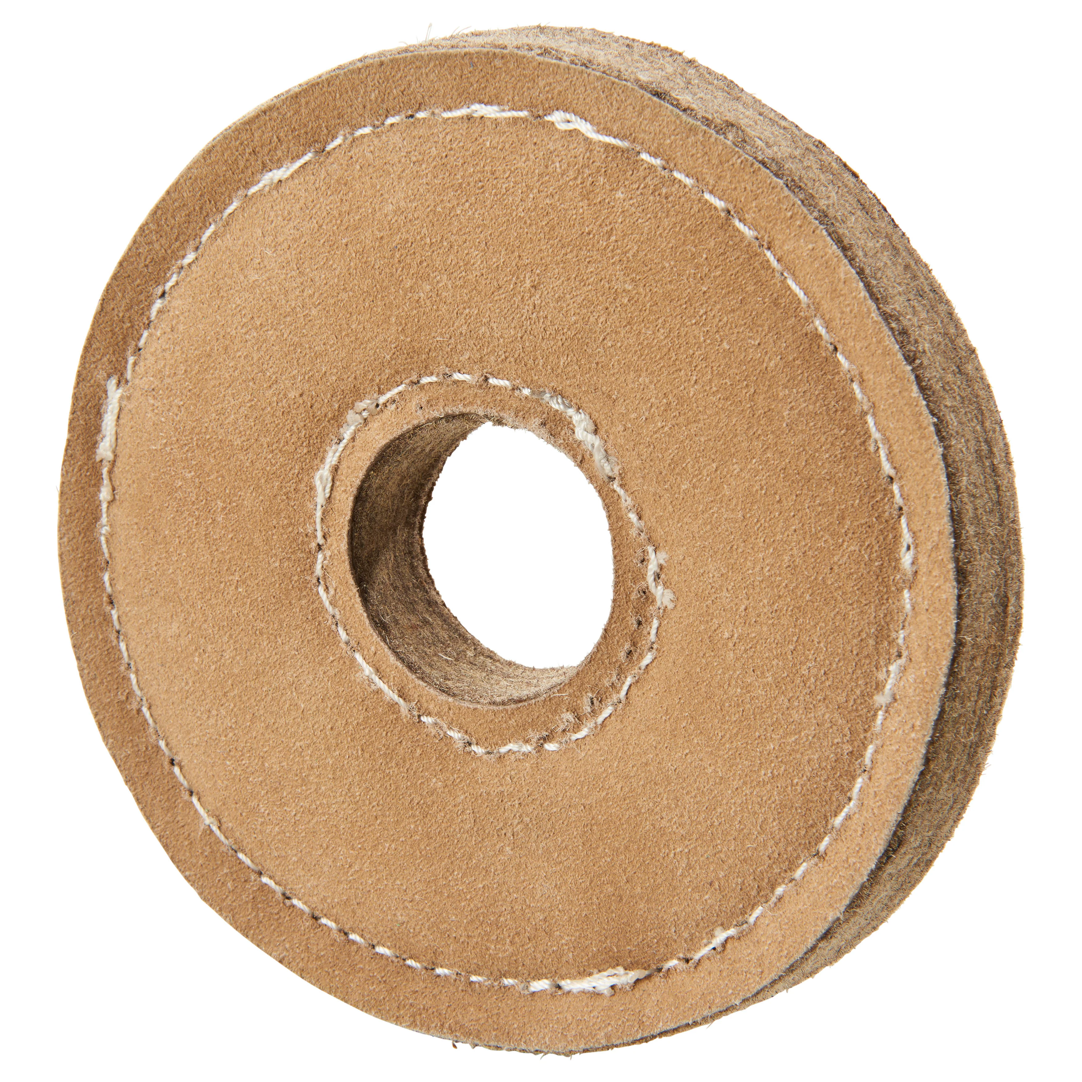 Spot Dura-fuse Leather Chunky Dog Toy Ring 6 in