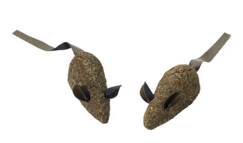 Spot 100% Catnip Candy Mice Cat Toy Brown 3.5 in 2 Pack - Image 2