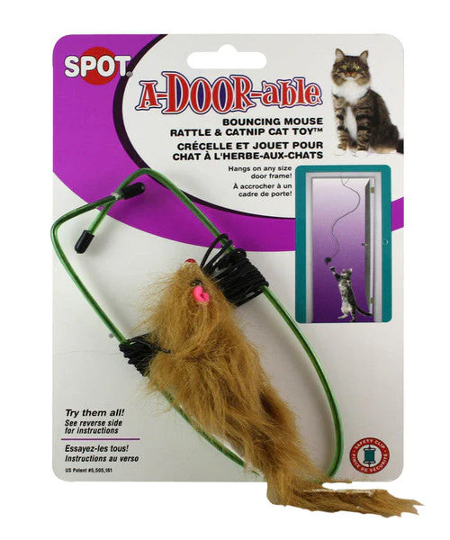Spot A-Door-Able Bouncing Mouse Catnip Toy Assorted - Image 2